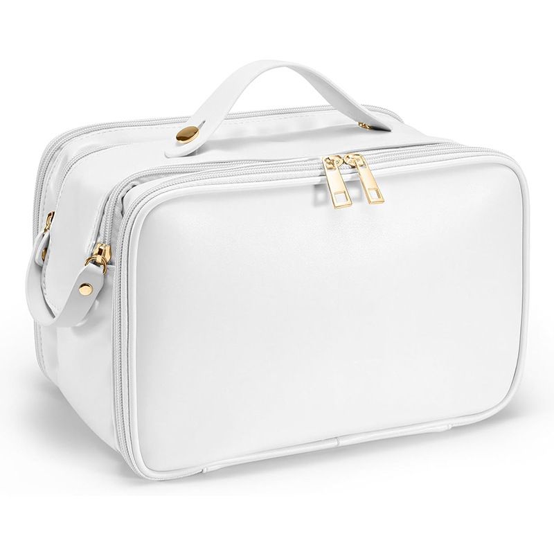 Torby damskie Factory Direct Travel Cosmetic Bag Przenośna kosmetyczka Wodoodporna kosmetyczka do przechowywania Pionowy niezależny uchwyt na pędzle_voghion.com