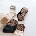South Korea imported kikiyasocks spring, autumn and winter women's leopard print mid-calf cotton socks W-C-046_voghion.com