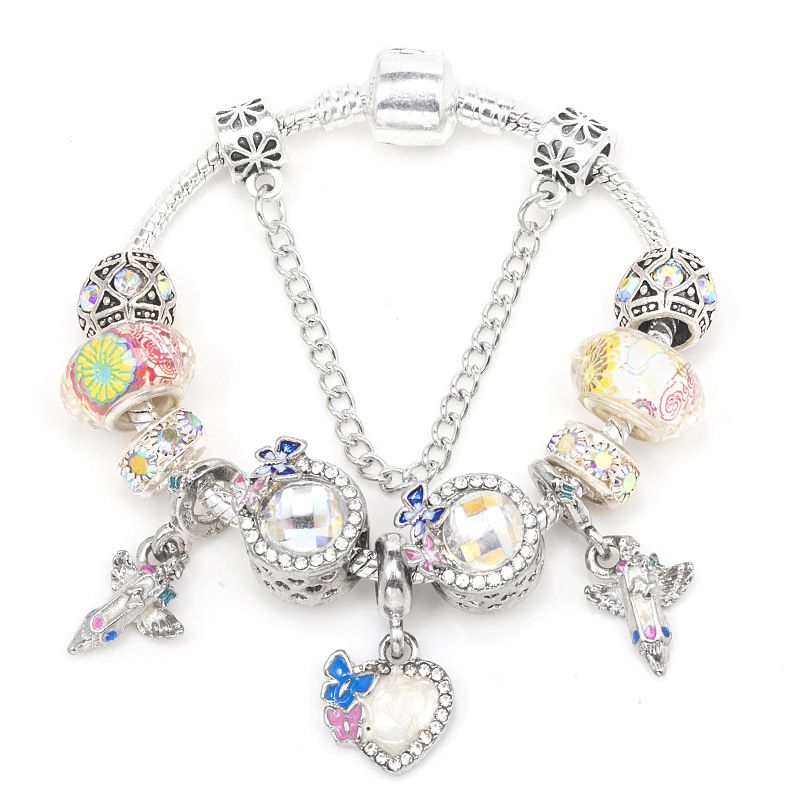 Charm Bracelets Fashion Exquisite Bracelets Pan's New DIY Colorful Love Crystal Diamond Beads_voghion.com