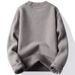 Men’s Fleece-Lined Knit Sweater – Winter Thermal Pullover With Mock Fur Texture (XL-5XL, 3 Colors, Wrinkle-Free, Casual & Urban Style)_voghion.com