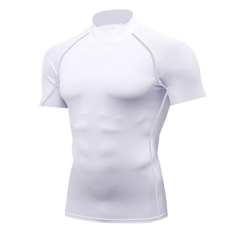 Men's Clothing Men's T Shirt Clothing Sports Tights Gym Training Compression Clothes Basketball Quick Drying Running Short Sleeves_voghion.com