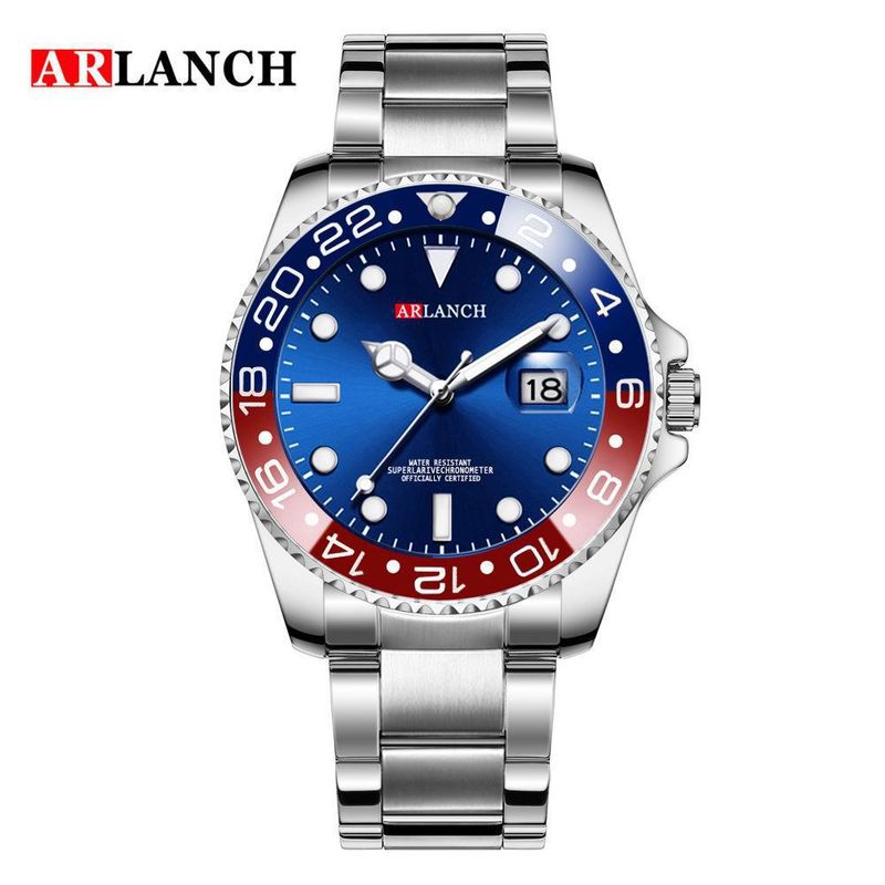 VA VA VOOM Herrenuhr Kalender Businessuhr Green Water Ghost Watch Herren Quarzuhr_voghion.com