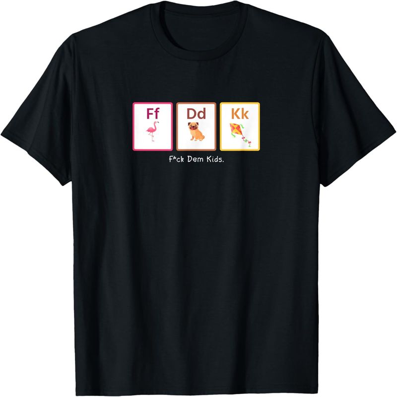 Camiseta nº 1 dos cartões F Them Kids._voghion.com