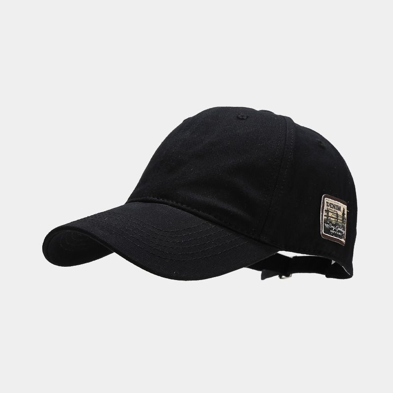 Retro patch big head circumference baseball cap show face small street trend hip-hop peaked cap couple casual hat_voghion.com