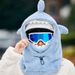 Douyin Shark Hat Mask Geïntegreerde gehoorbescherming Herfst en winter Fiets warme trui Skimuts Grote capaciteit Helmmuts Trend_voghion.com
