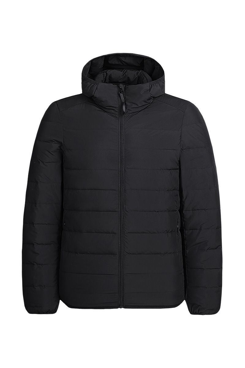 autumn and winter 2023 new light down jacket men's short seamless 90 white duck down lightweight hooded jacket for men_voghion.com