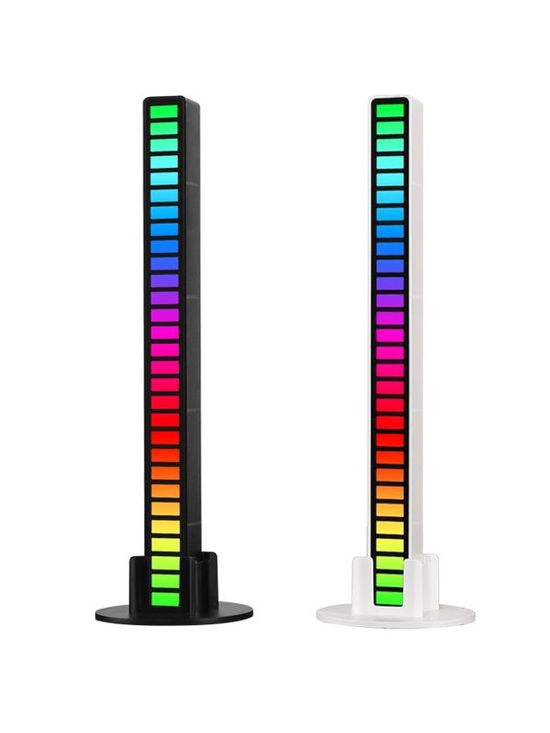 RGB LED Night Light Music Rhythm Lamp USB Rechargeable Sound Control LED Light Sound Pickup Ambient Light Atmosphere Lamp Decor_voghion.com
