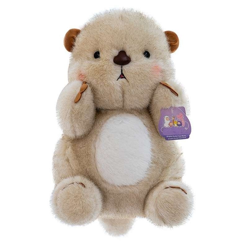 Nutria de peluche para bebé, bonito juguete para niñas, compañero de cama, muñeco de peluche, fábrica al por mayor_voghion.com