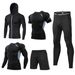 Men's Fitness Clothing Slim Fit Training High Elasticity Quick-Dry Basketball Running Sports Set Breathable Base Layer_voghion.com