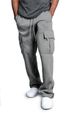 Men's Casual Drawstring Elastic Leg Pants Vintage Baggy Multi-pocket Overalls Sweatpants_voghion.com