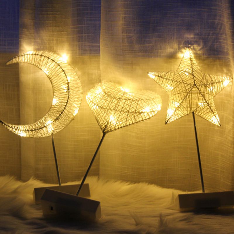 Handmade Woven Starry Fairy Lights - Warm White LED Decorative String Lights For Christmas, Bedroom, Party & Home Decor_voghion.com