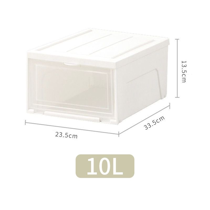 ClearView Stackable Shoe Storage Box With Lid – Space-Saving Transparent Shoe Organizer For Closet, Living Room & Entryway_voghion.com