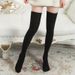 Lange Oberschenkel Herbst und Winter Student Hohe Baumwolle Kniestrümpfe Gestrickte Fried Dough Twists Strümpfe Flut_voghion.com