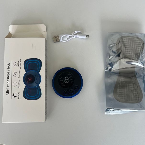 Multi-Position Rechargeable Massage Pad For Neck Back Leg Pain Relief - Portable USB-Powered Percussion Therapy Device With Adjustable Intensity_voghion.com