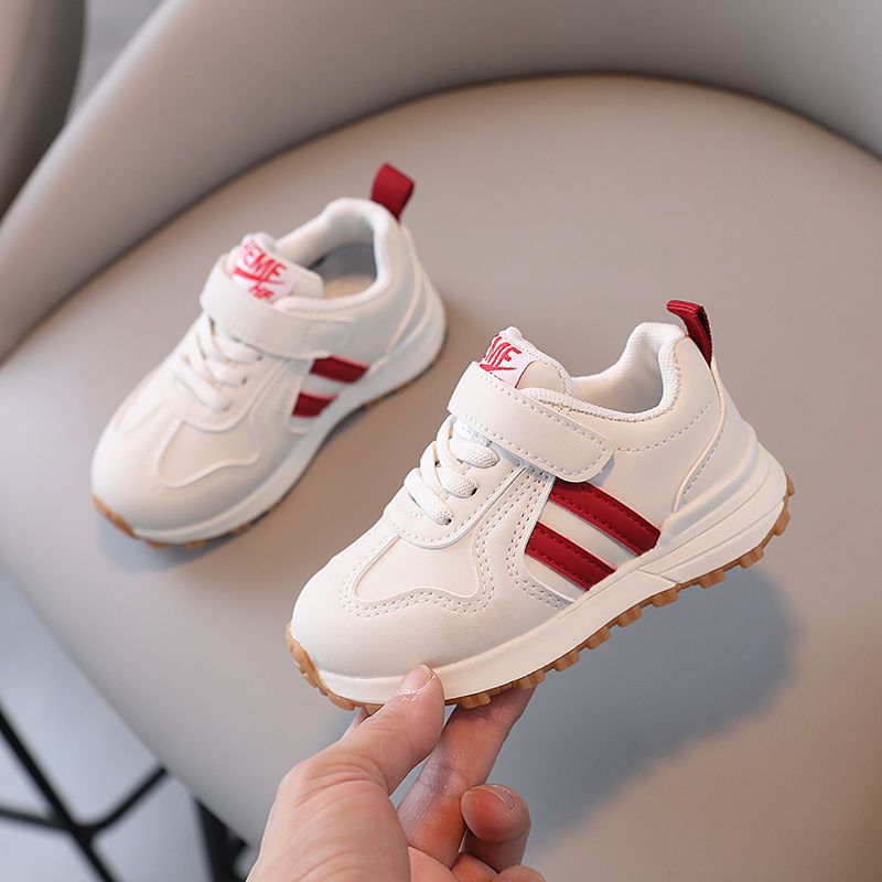 Scarpe da ginnastica da papà primavera e autunno 2025 per bambini di 1-2 anni, bianche, traspiranti, versatili._voghion.com