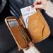 RFID Blocking Passport Holder With Zipper – Slim & Waterproof Travel Wallet For Credit Cards, IDs, And Tickets – Minimalist PU Leather Design_voghion.com