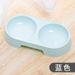 Star Fun Small Double Pink Blue Puppy Pet Cat Water Dog Food Bowl Supplies_voghion.com