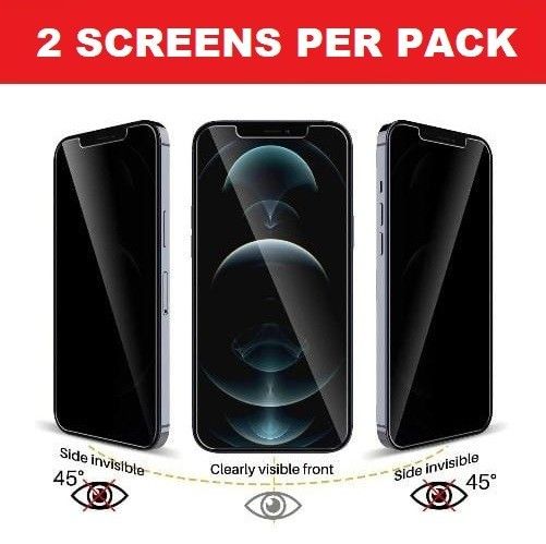 Full Privacy Tempered Glass Screen Protector For IPhone 16 15 14 13 Pro Max 12 X_voghion.com
