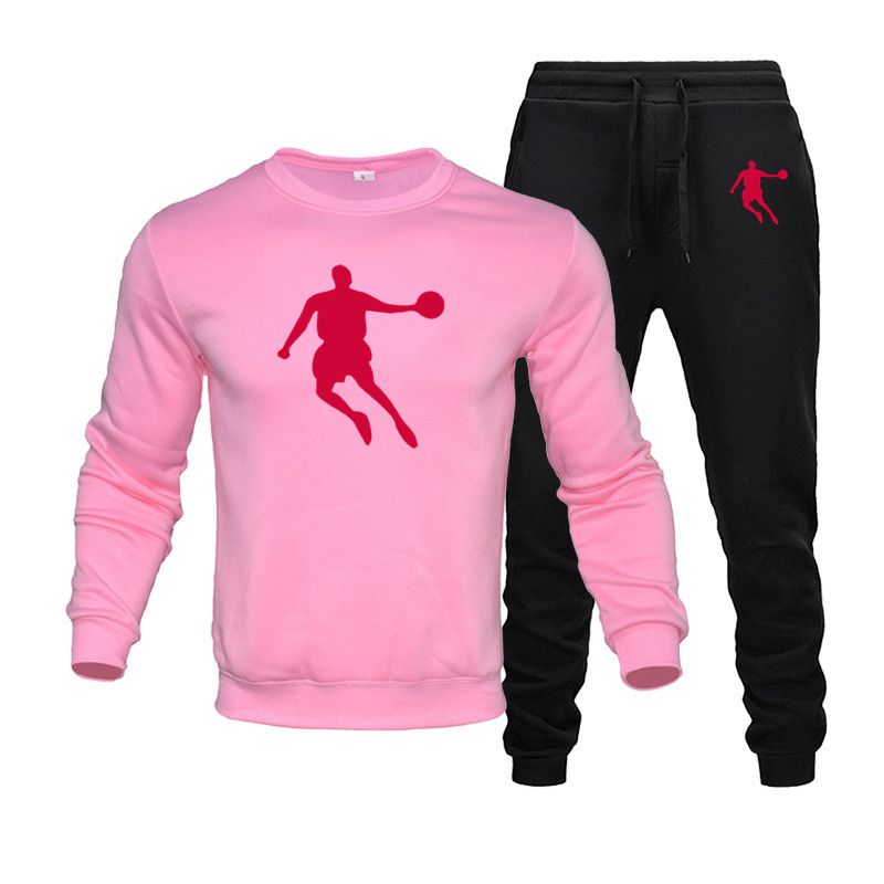 Sportswear 2023 Neue männer anzug 2-stück rundhals Sweatshirt + jogginghose anzug Hoodie Sportswear joggen frauen kleidung_voghion.com