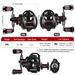 Metal 5+1BB Long Casting Water Drop 7.2:1 Black Lure Fishing Reel With Drag Alarm_voghion.com