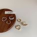 Set di tre pezzi in osso versione coreana semplice amore zircone temperamento versatile clip senza foro orecchini accessori per le orecchie_voghion.com