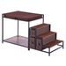 VEVOR Pet Bunk Bed Dog/Cat Window Perch With Stairs Storage Medium Size_voghion.com