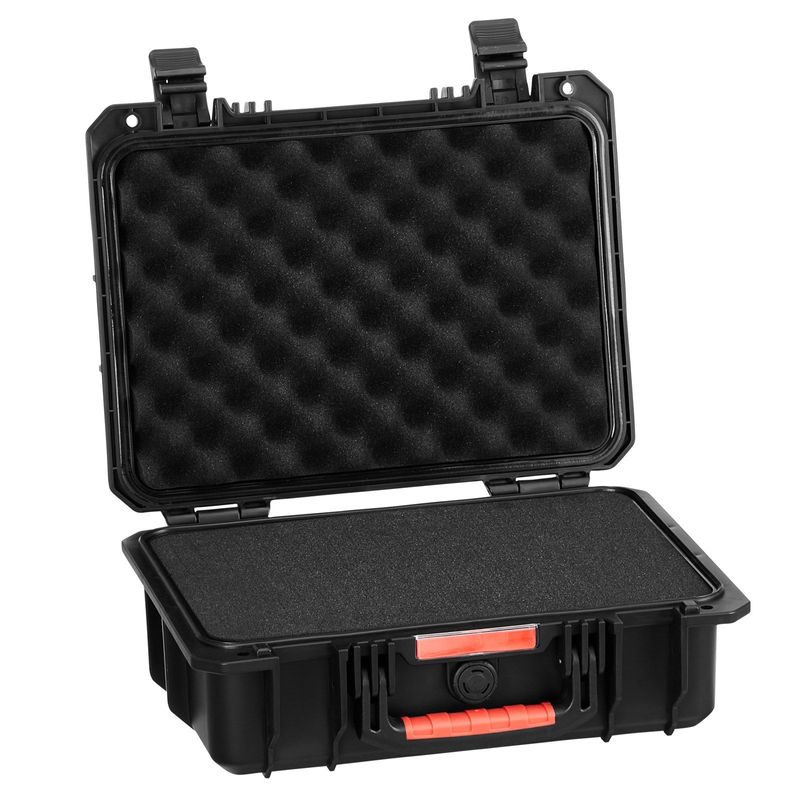 VEVOR 0.56 Cu.ft Weatherproof Hard Case With Handle Clips Padlock Holes PU Foam Protect Pistol, Microphone, And Camera Equipment_voghion.com