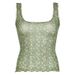 2024 Spring/Summer New Girl Fresh Fragmented Flower Color Contrast Mesh Perspective Square Neck Sling Tank Top_voghion.com