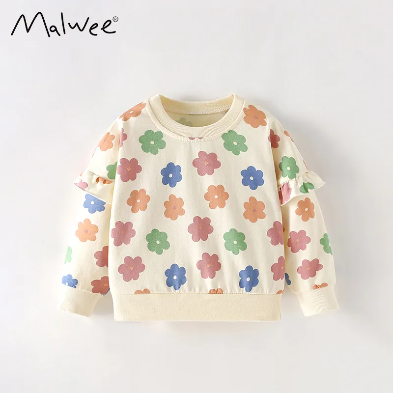 Girls' Sweatshirt Autumn Winter New Style Casual Crew Neck Long Sleeve Children's Fashionable Top_voghion.com