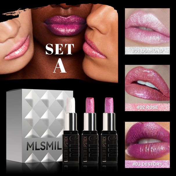 Explosive Set Metallic Pearlescent Hot Item Non-Stick Cup Moisturizing Nourishing Matte Lipstick_voghion.com