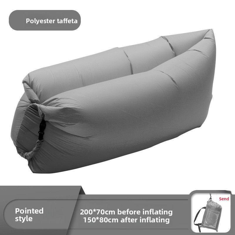 Sofá de ar preguiçoso portátil estilo travesseiro para áreas externas, cama inflável dobrável, saco de dormir_voghion.com