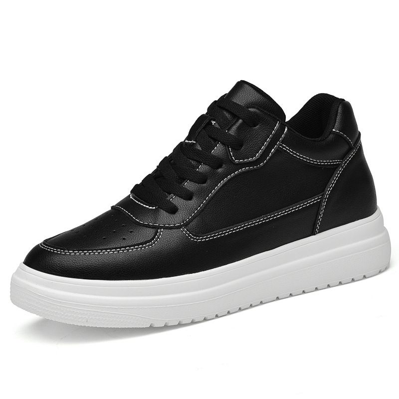 New Invisible Inner Men's 10cm Thick Sole Breathable Height Increasing 8 Sports 6 White Casual Board Shoes Men_voghion.com
