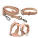 Waterproof Adjustable Pet Collar Harness Three-Piece Set Dog Leash_voghion.com