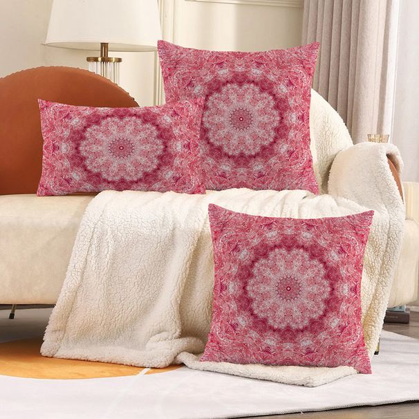 Federa per cuscino da divano stampata con fiori di Datura a pelo corto super morbida e trasversale, regalo_voghion.com