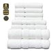 Σετ πετσετών μπάνιου 8 τεμαχίων από 100% βαμβάκι, εξαιρετικά μαλακές, απορροφητικές_voghion.com