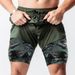 Nya Muscle Running Snabbtorkande shorts för mäns sport, fritid, lösa fickor med dragkedja utomhus, dubbla lager fitnessbyxor_voghion.com