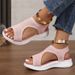 2025 Open Toed Women's Flying Woven Mixed Batch Adhesive Roman Sandals_voghion.com