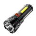 Cross-Border ABS Outdoor Household Portable USB Rechargeable COB Side Work Strong Light Mini Small Flashlight_voghion.com