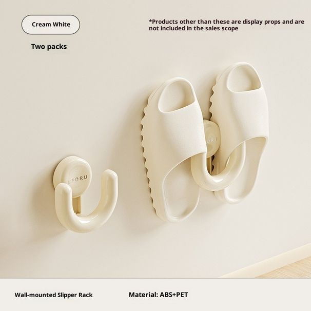 Saugnapf-Hausschuhhalter, Vakuumpresse, starker, nicht stanzender Haken, 5 kg tragender Saugnapf, Klebehaken hinter der Badezimmertür_voghion.com