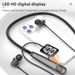 Music Festival Wireless Headset LED Display Earbuds Ear Hook BT5.3 Neckband Earphones Sport Headphones Noise Cancelling Earphone_voghion.com
