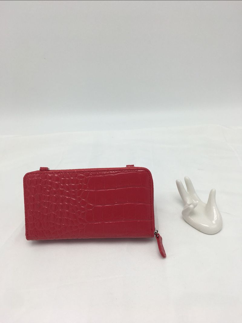 Krokodilmuster Echtleder Damen Geldbörse 2025 Neue Mode Multi-Card Slot Handtasche Rindsleder Vielseitige Umhängetasche_voghion.com