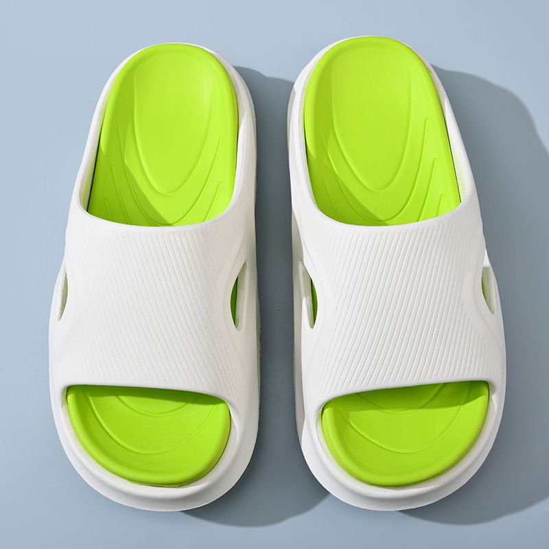 Men's Slippers Odorless Noiseless In Summer, Slip Resistant Breathable. They Are Straight Drag With A High Height, Thick_voghion.com