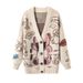 Ladies new versatile lazy style fashionable cartoon bear sweater jacket_voghion.com