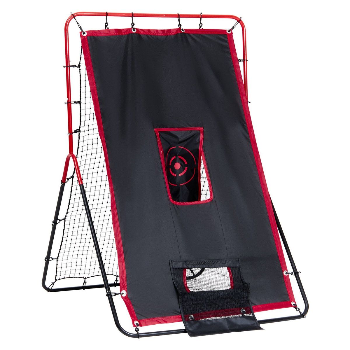 VEVOR Baseball And Softball Rebounder Net 3.5x4.5 Ft 2-in-1 Switch Hitter Pitch_voghion.com