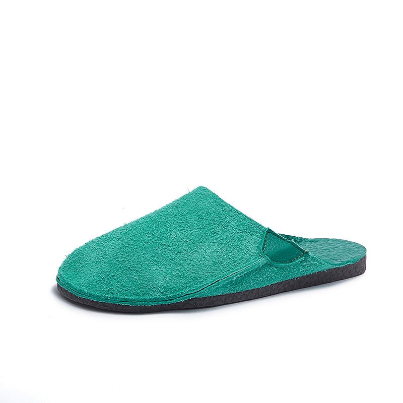 Women's Shoes Genuine Leather Closed Toe Slippers For Women Soft Bottom Soft Surface First Layer Of Cowhide Comfortable Home Slippers Outdoor Sandals_voghion.com