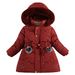Cappotto invernale lungo foderato in pile per bambine (3-8 anni) – Giacca imbottita spessa e alla moda con cappuccio staccabile_voghion.com