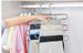 Stainless steel S-shaped pants rack multi-layer pants rack multi-functional storage hanger pants rack, pants clip magic pants rack_voghion.com