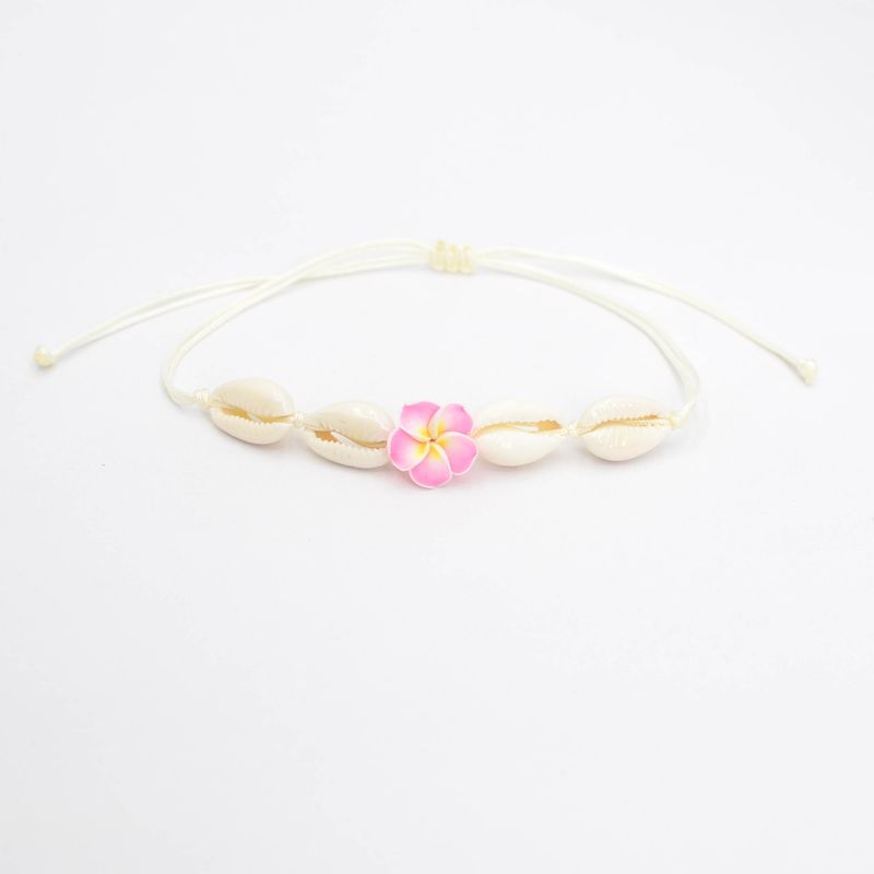 Heißer Verkauf Shell Blume Handarbeit Gewebt Bohemian Stil Strand Fußkettchen_voghion.com