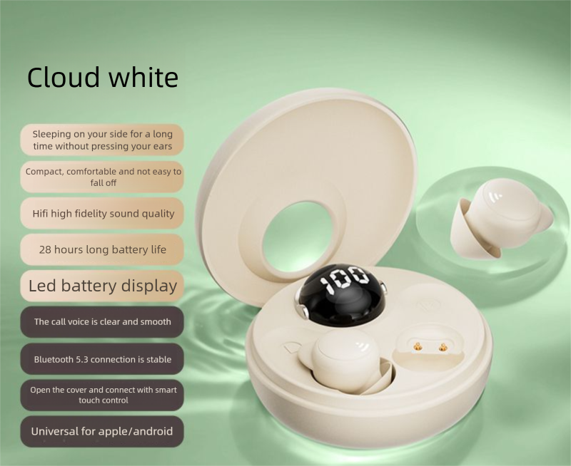 Mini Invisible Sleep Bluetooth Earbus Wireless In-Ear Long Battery Life 2024 New Moel Compatible With An_voghion.com