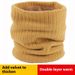 Winter Men's Protection Cover Women's Knitted Scarf with Velvet Warm Woolen Neck, Plain and Versatile Windproof Neck_voghion.com